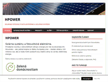 Tablet Screenshot of hpower.sk